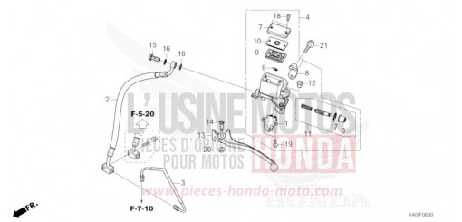 REAR BRAKE MASTER CYLINDER NSS125ADR de 2024